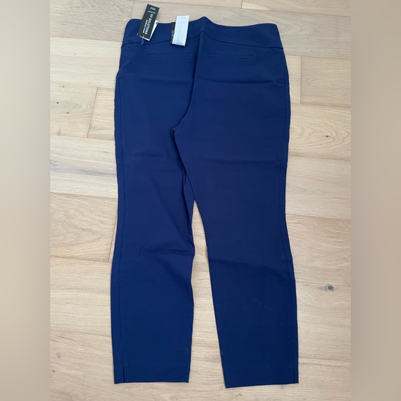 NWT Rickis XXL Navy microtwill high rise ankle pant instant smooth - Picture 3 of 6